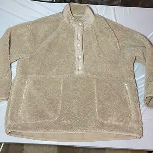 Lou & Grey Tan Fleece Sweatshirt